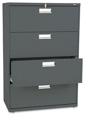 HON 600 Series 36 Inch Four Drawer Lateral File