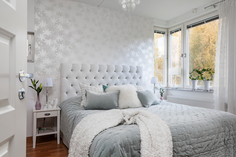 Inspiration for a scandinavian bedroom in Gothenburg.