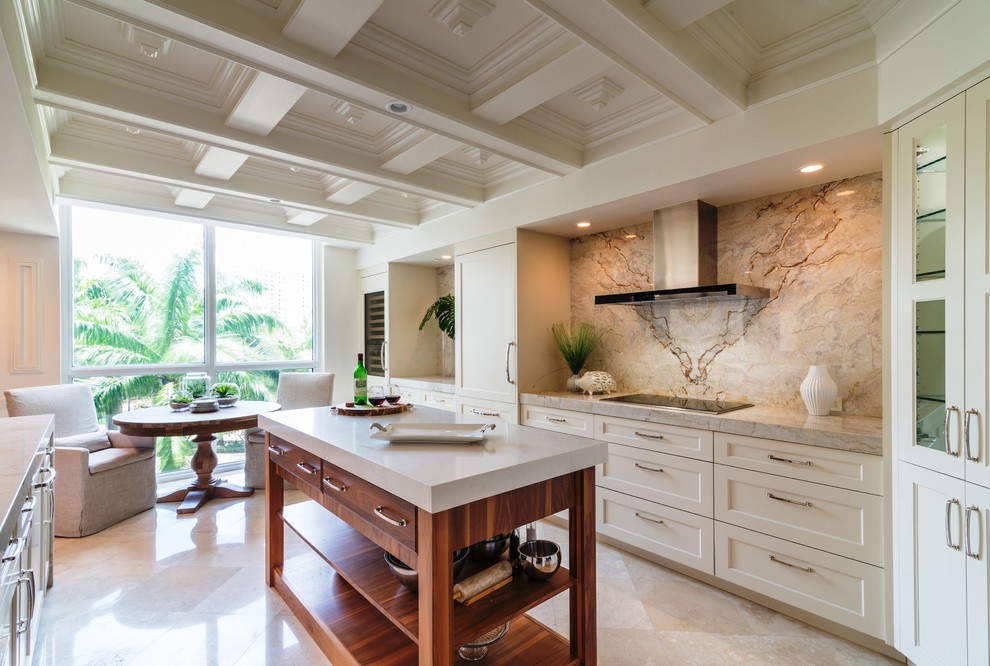 Inspiration for a transitional kitchen remodel in Miami