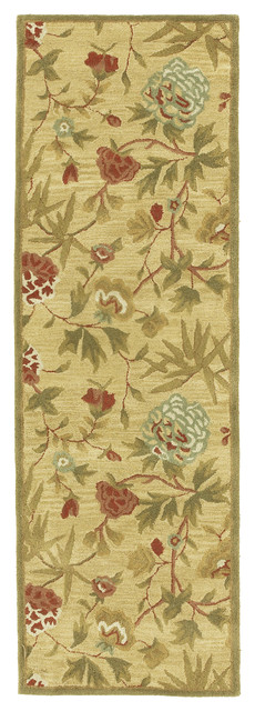 Gold Traditions Transitional Rug, 2.5'x8' Runner