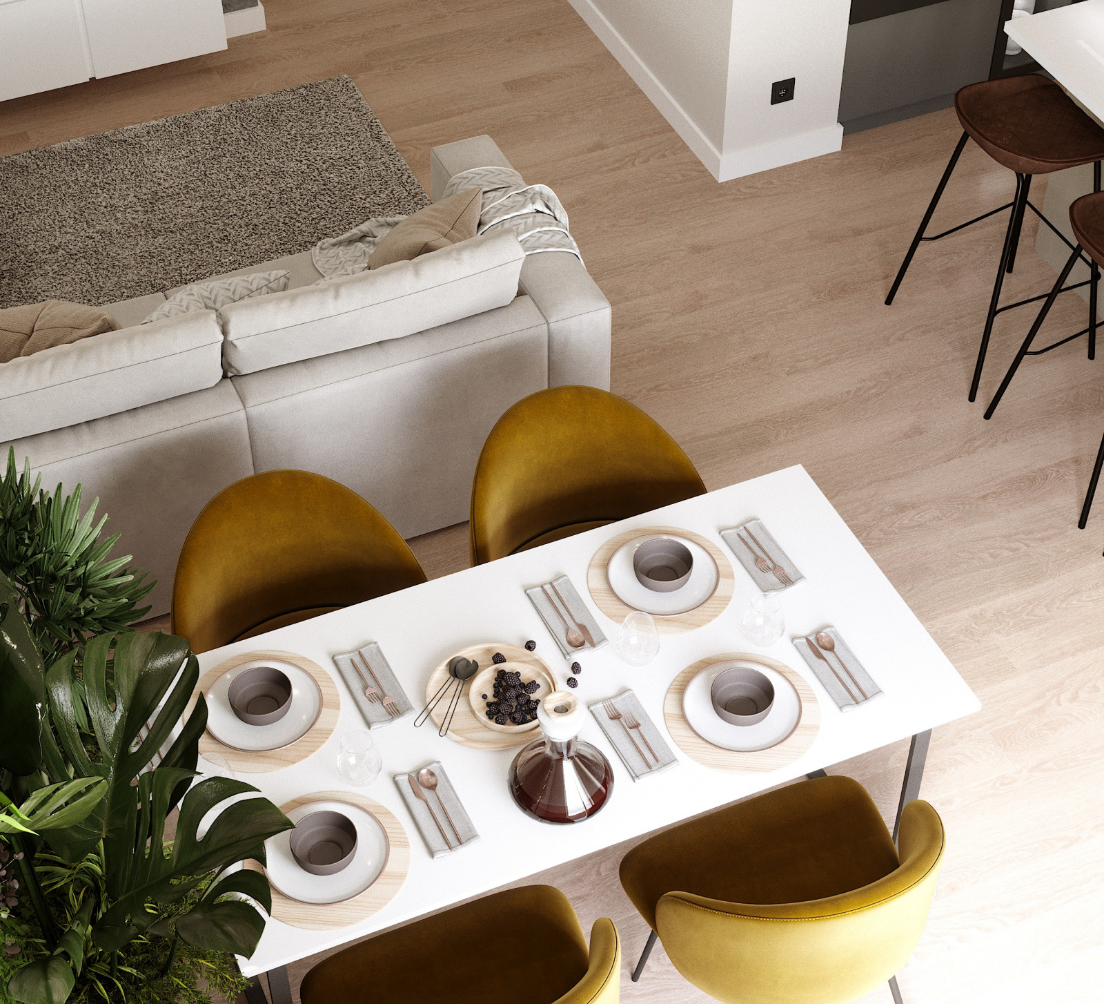 Дизайн-проект квартиры, площадью 99,1 м2 в г. Новосибирск