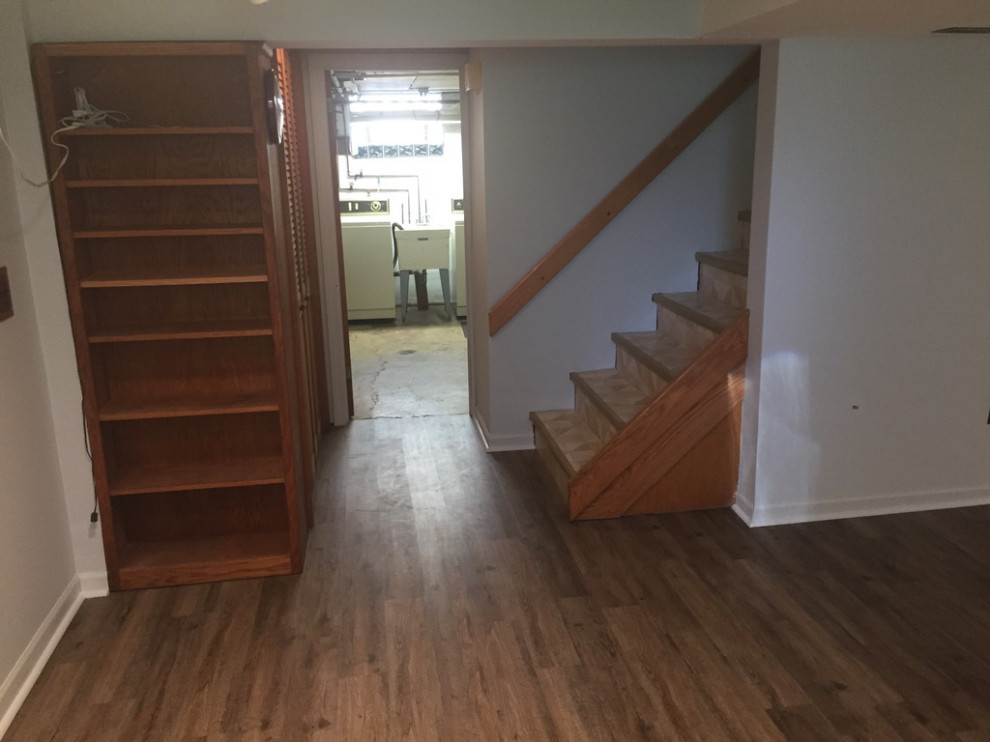 After - Dark Basement Transformation