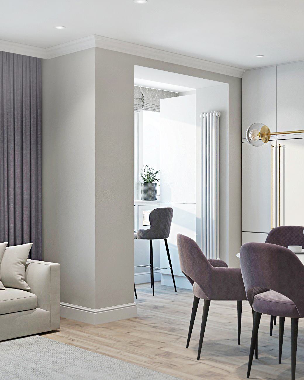 Дизайн проект 4-х комнатной квартиры в ЖК Планета