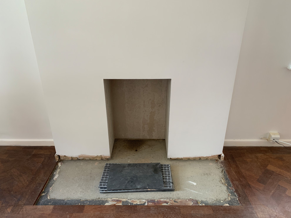 What to use to paint recess where log burner will sit??