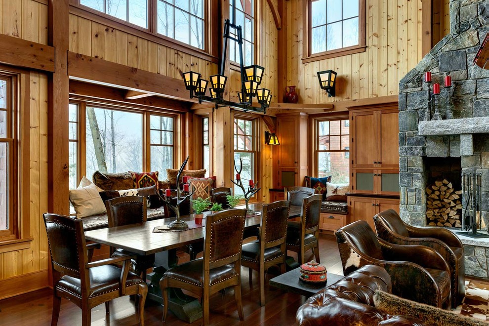 Alpine Ski Home - Rustic - Dining Room - Burlington - by Randy Trainor ...