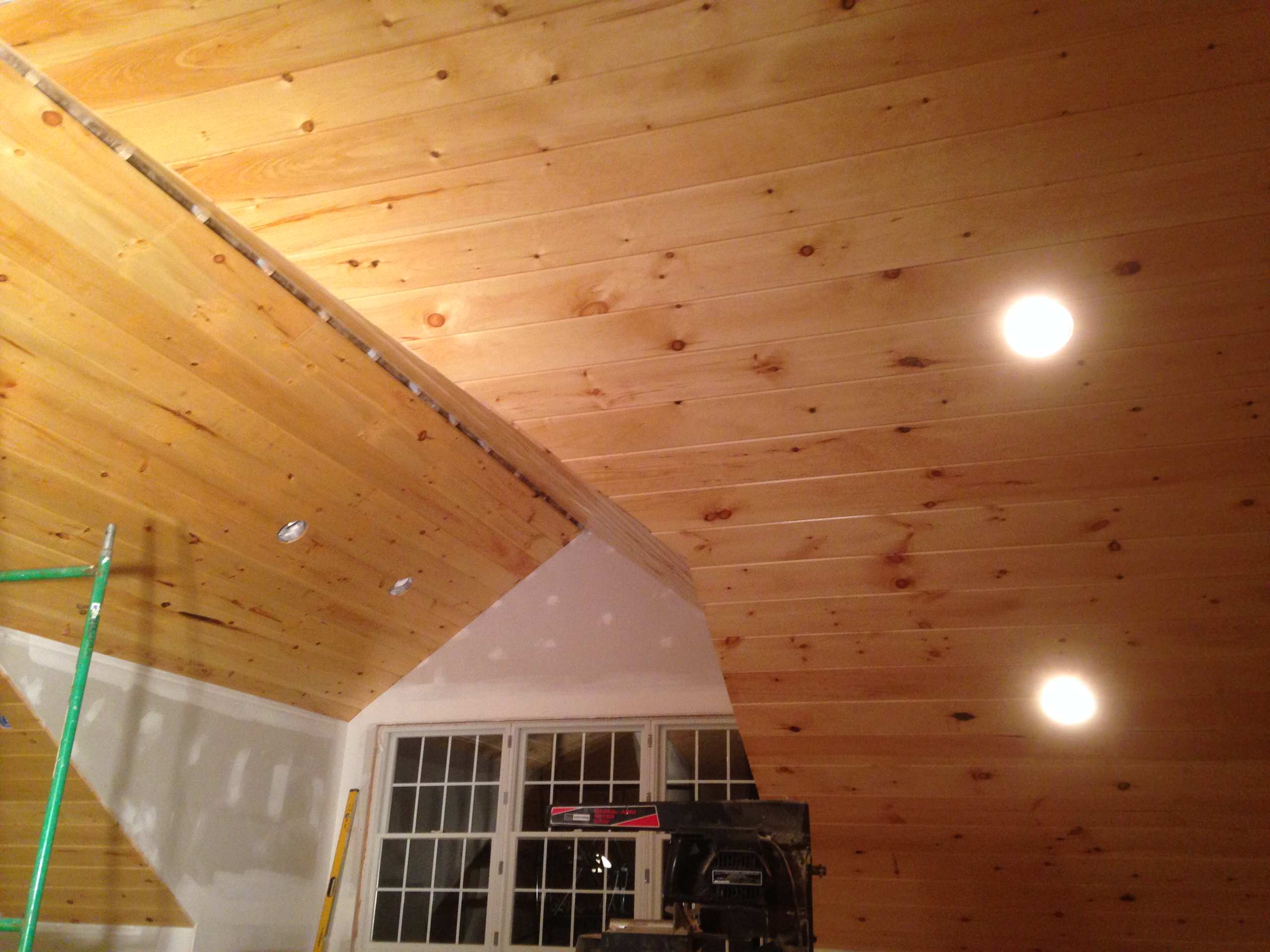 Pine ceiling
