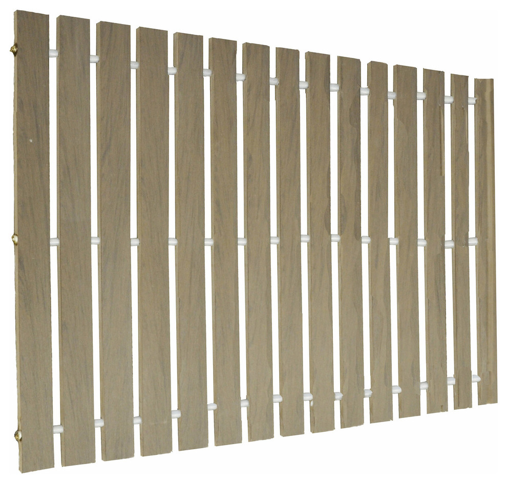 Rollout Boardwalk Walkway in PVC Deck Board, Mesquite Brown, 2x5
