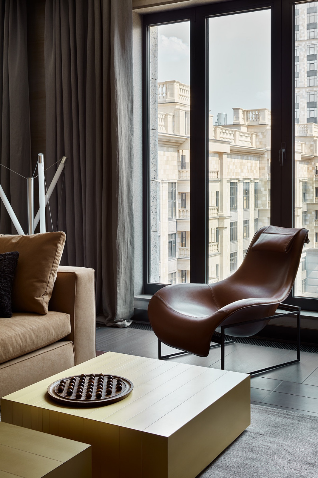 Люкс интерьер гостиной в Квартире 120 кв. м. в Современном стиле