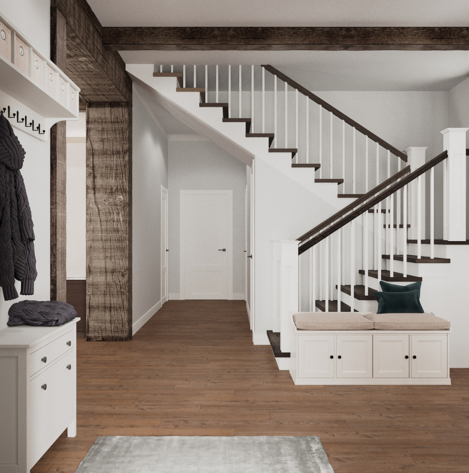 Дизайн интерьера гостиной на Луговой 41кв м