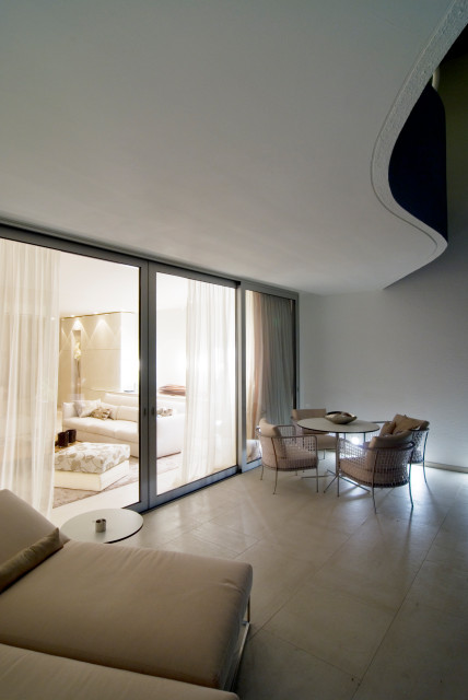 Villa Une - Saint jean Cap Ferrat contemporaneo-terraza-y-balcon
