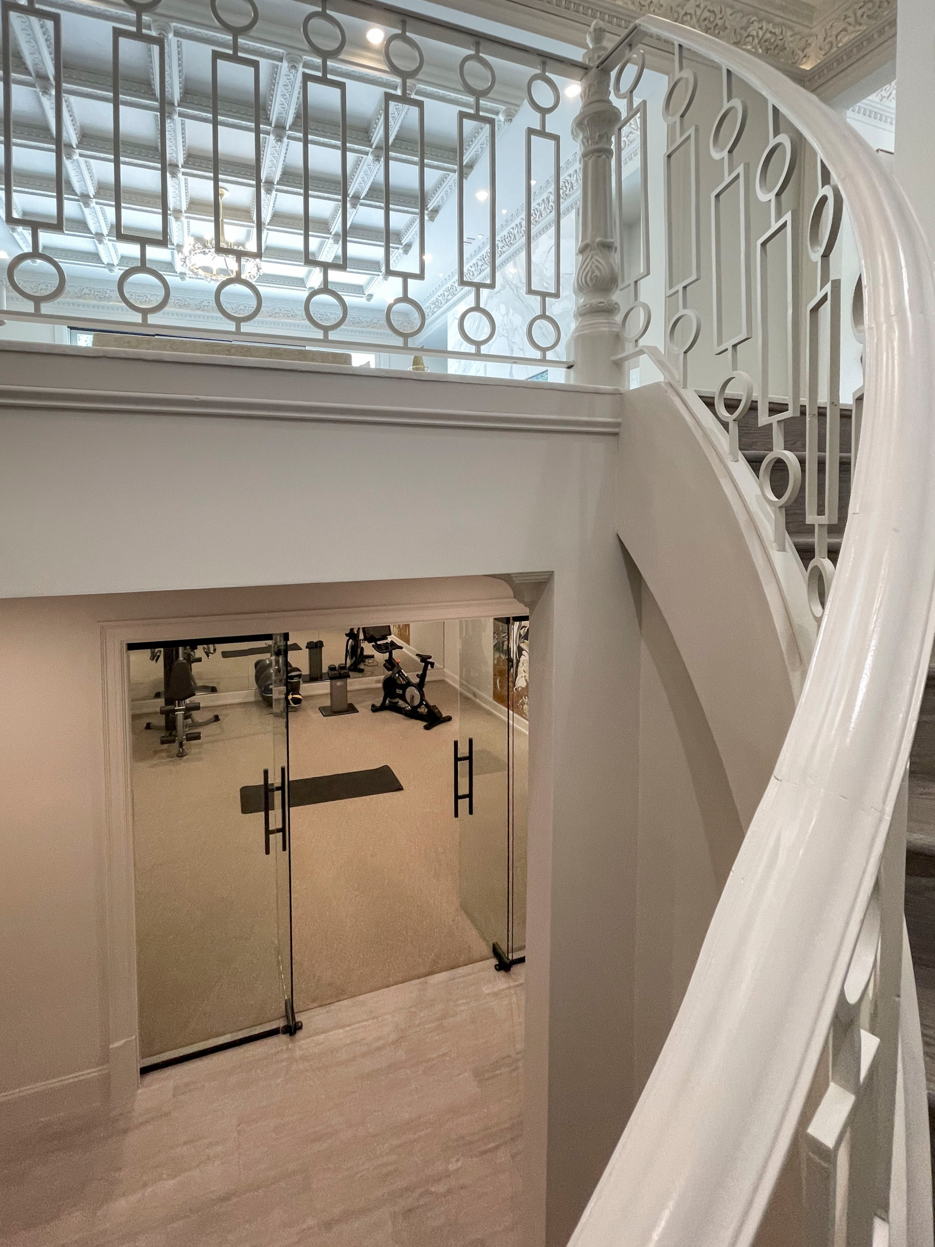 104_Curved Staircases in 18th Century French Inspired Mansion, Mclean VA 22101