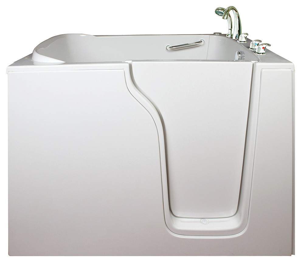 Ella Bariatric Air & Hydro Massage Walk In Bath, 35 x 55 x 41 Contemporary Bathtubs by