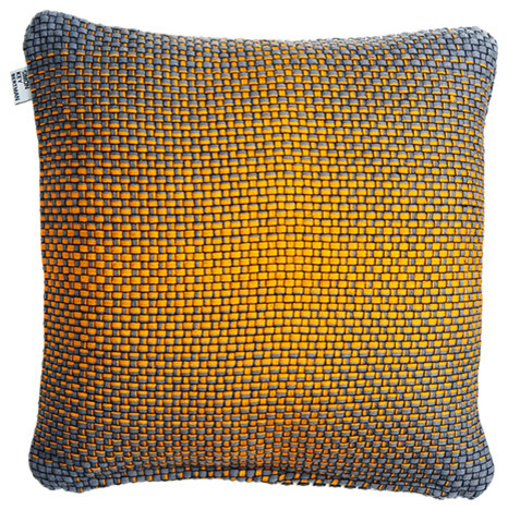 Double-Sided Gradient Cushion Cover, Yellow