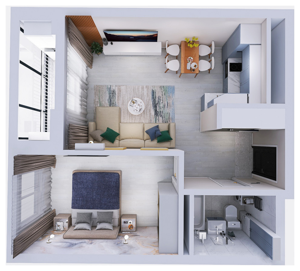 2-х комнатная квартира ЖК Яркий