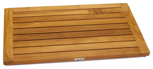 The Original Spa Teak Bath Shower Mat Contemporary Bath