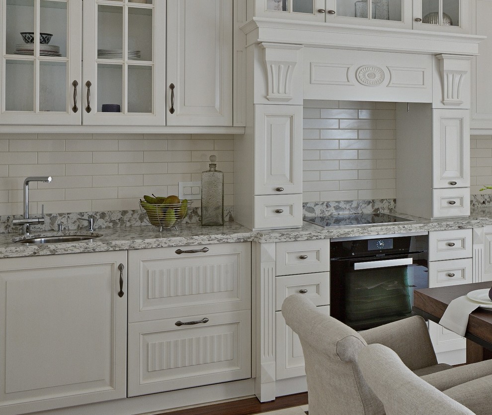 Столешница кухонная и пристеночный борт из кварца Serra