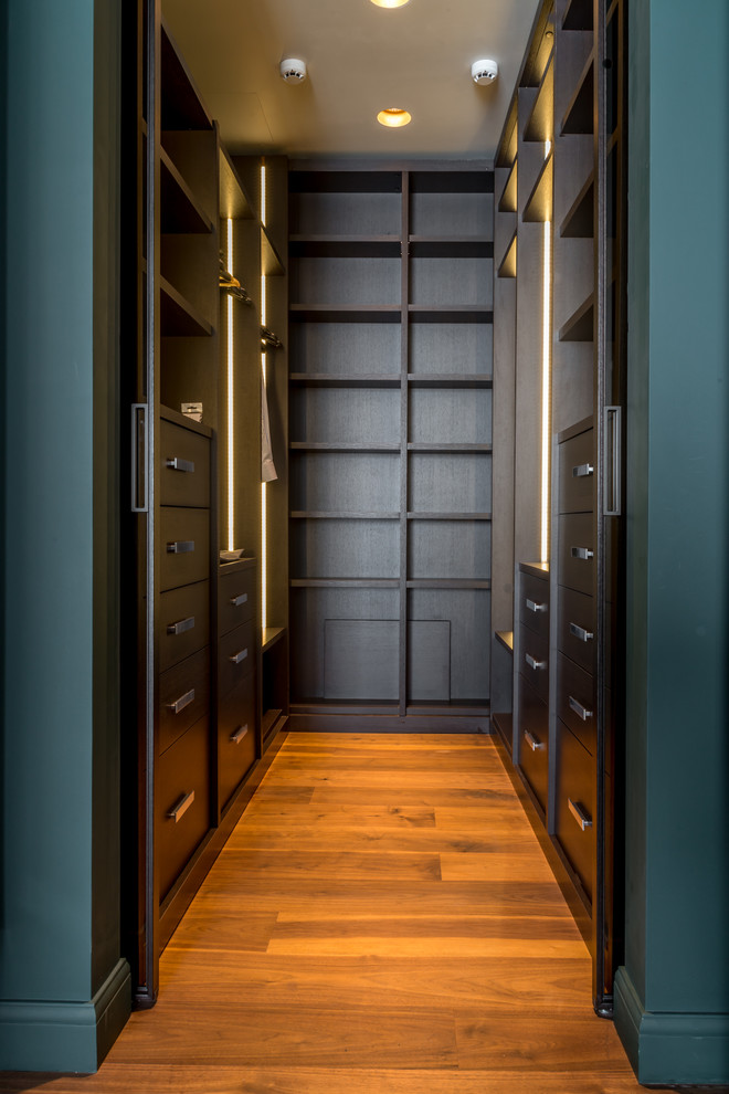 Contemporary storage and wardrobe in Moscow.