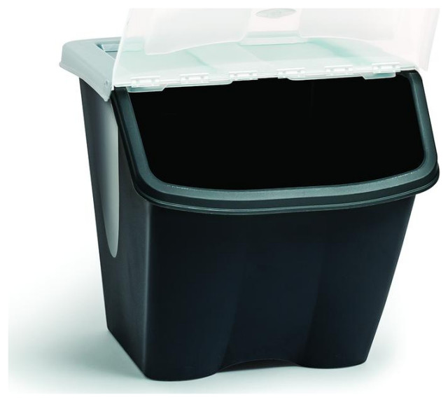 10 Gallon Stackable Shutter Bin - Contemporary - Storage Bins And Boxes ...