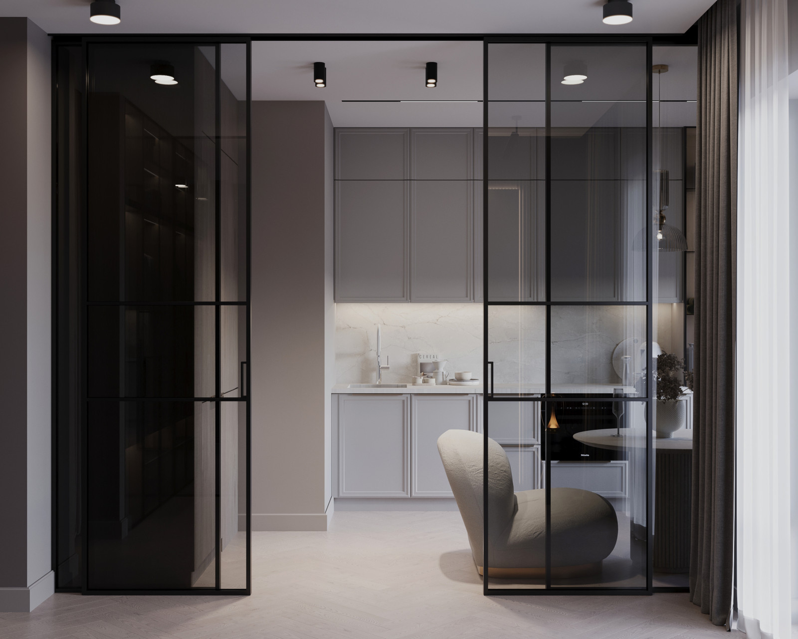 Квартира-студия для девушки в ЖК Екатерининский Парк