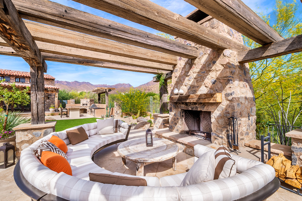 This is an example of a country patio in Phoenix.