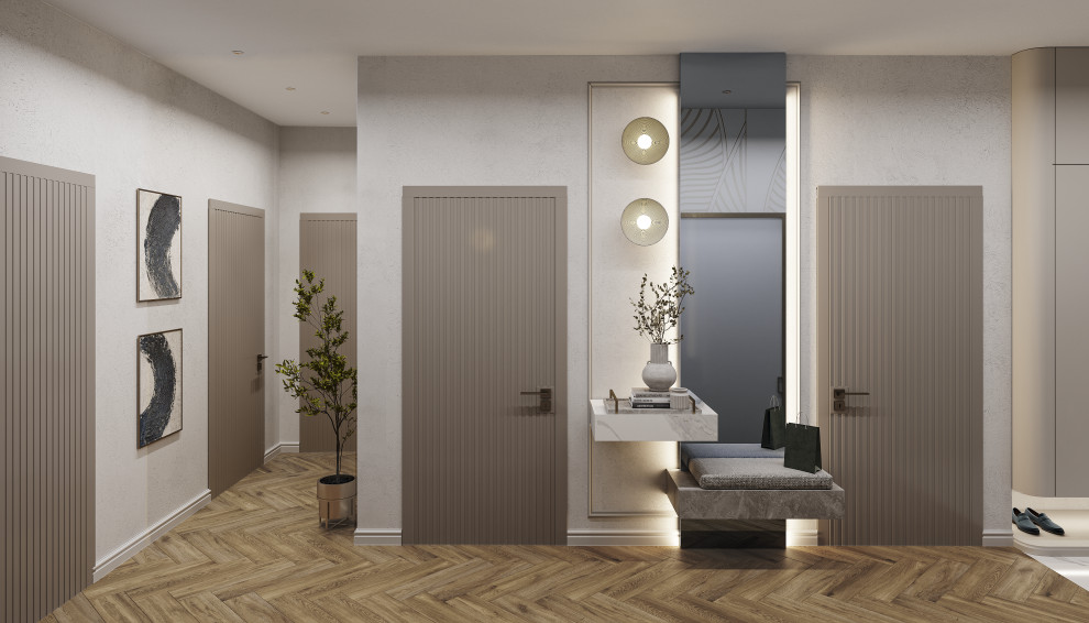 Проект 3-х комнатной квартиры THE WHITE SAVANNAH