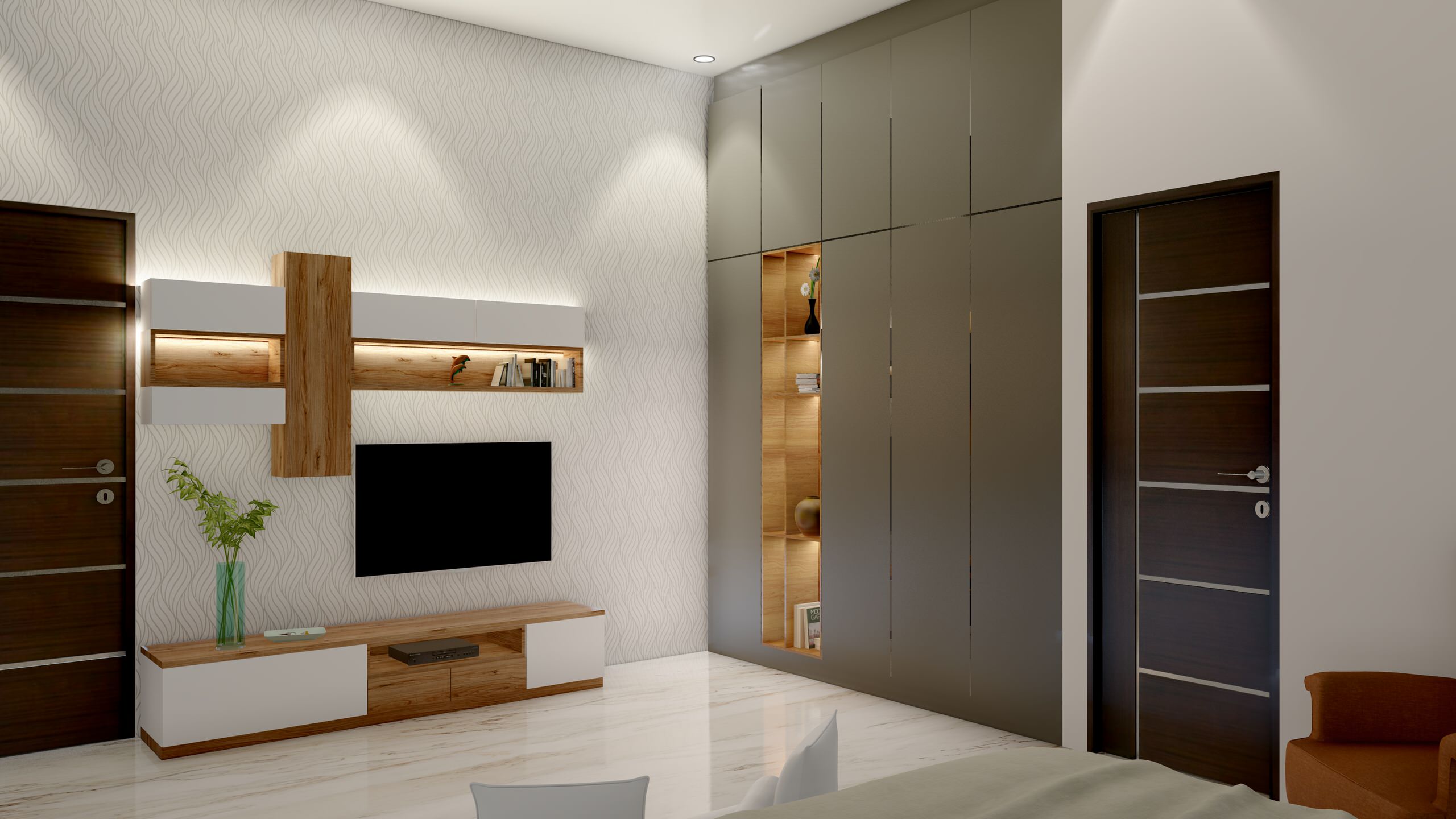Modern Master Bedroom Design in Woodford Green