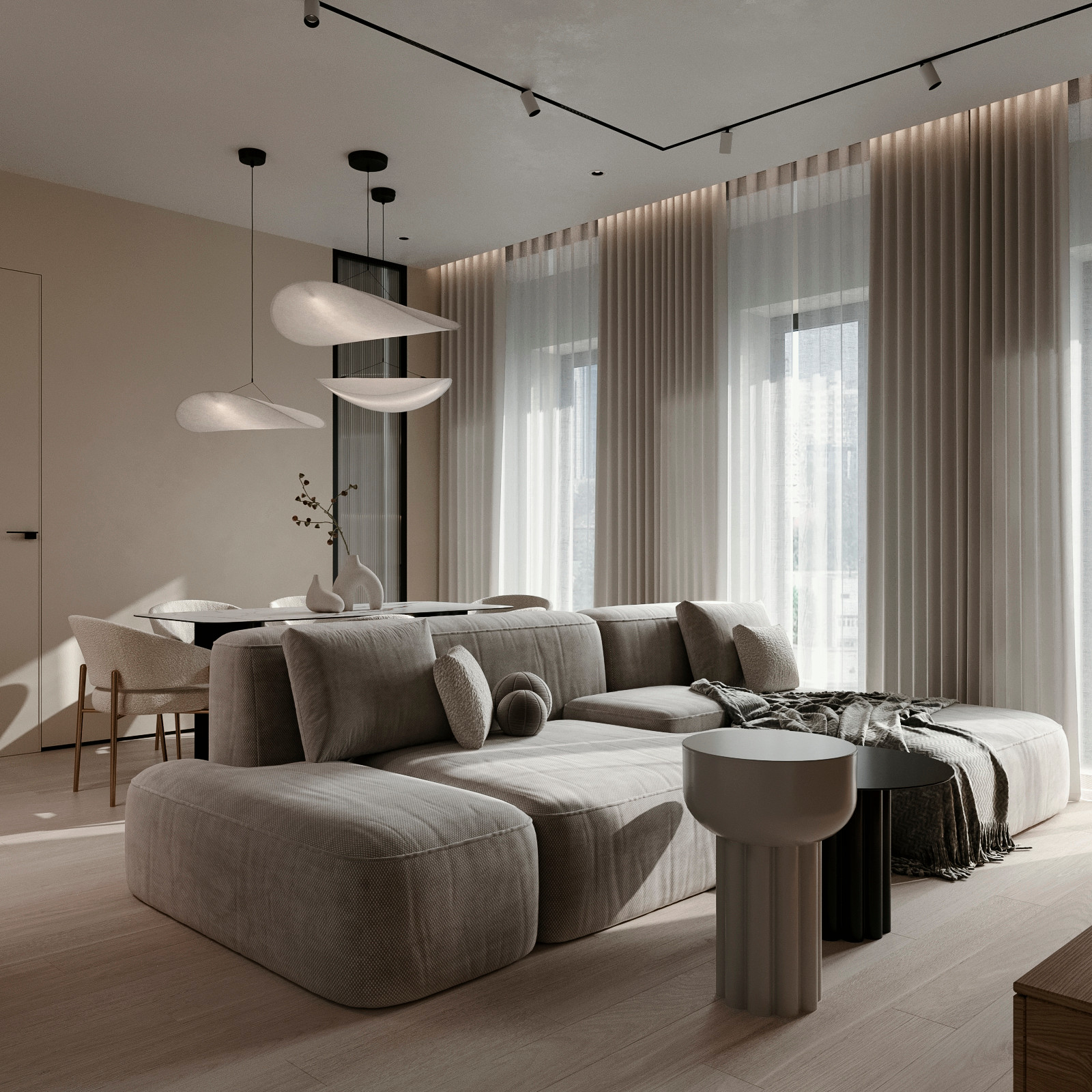 Гостиная. Апарт-комплекс Sky View