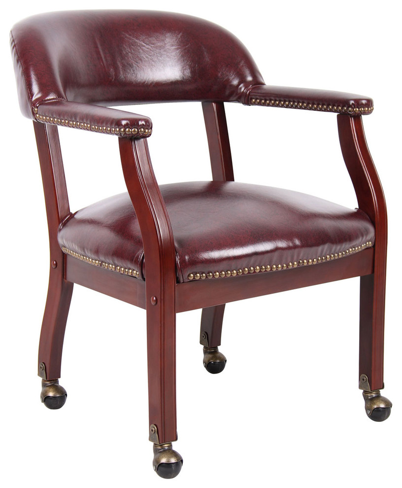 Boss Chairs Boss Captain's Chair With Casters - Transitional - Office Chairs - by Beyond Stores 
