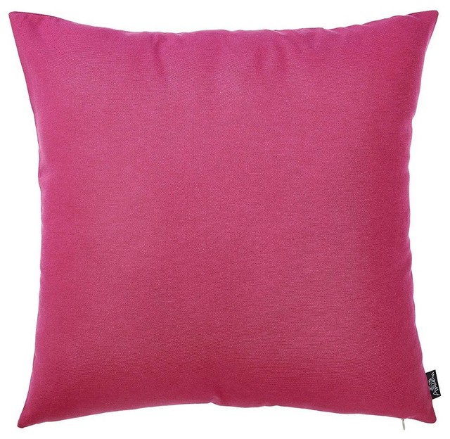 Easy Care Solid Fushia Decorative Throw Pillow Cover Home Decor 20"x20", 20"x20"