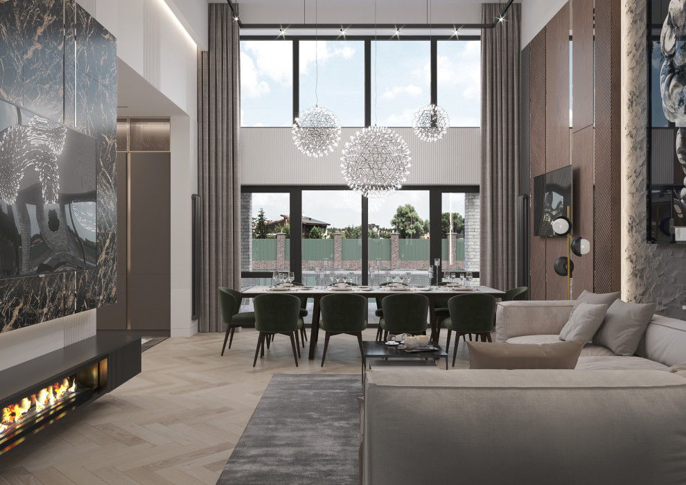 Кухня-гостиная (зона гостиной) 4