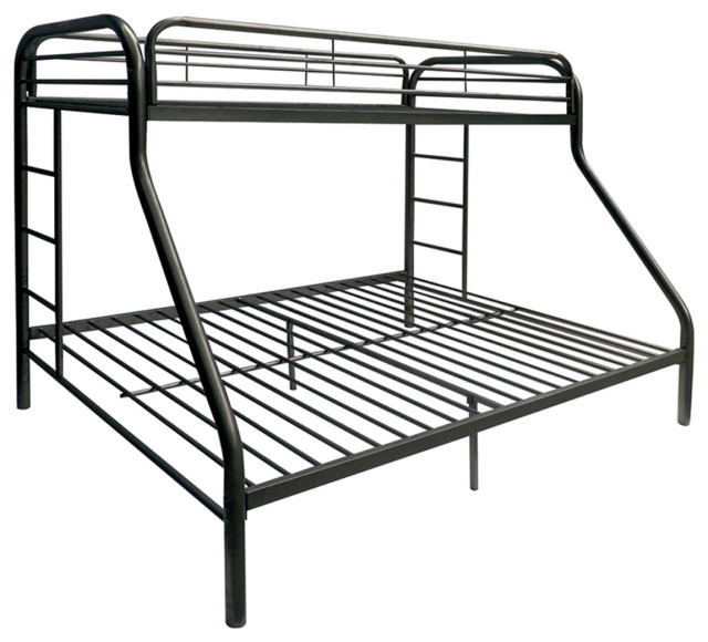 Twin Over Full Metal Bunk Bed Transitional Bunk Beds by Simple