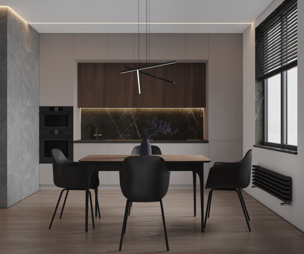 Мужской интерьер на 43кв.м ЖК "Фонвизина