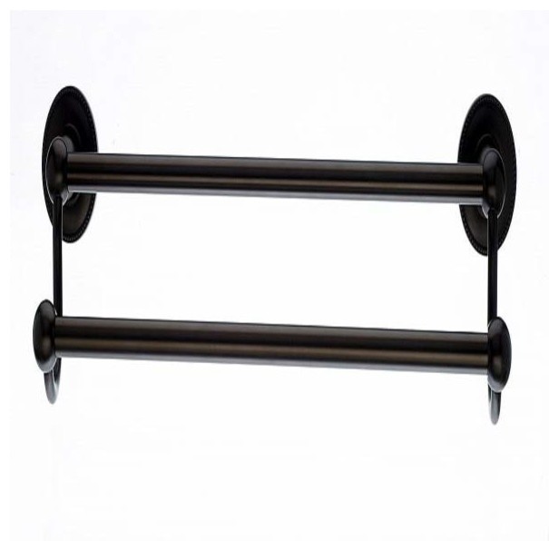 Top Knobs Edwardian Bath 30 Double Towel Rod Bronzebeaded