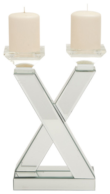 The Very Cool Wood Mirror Candle Holder