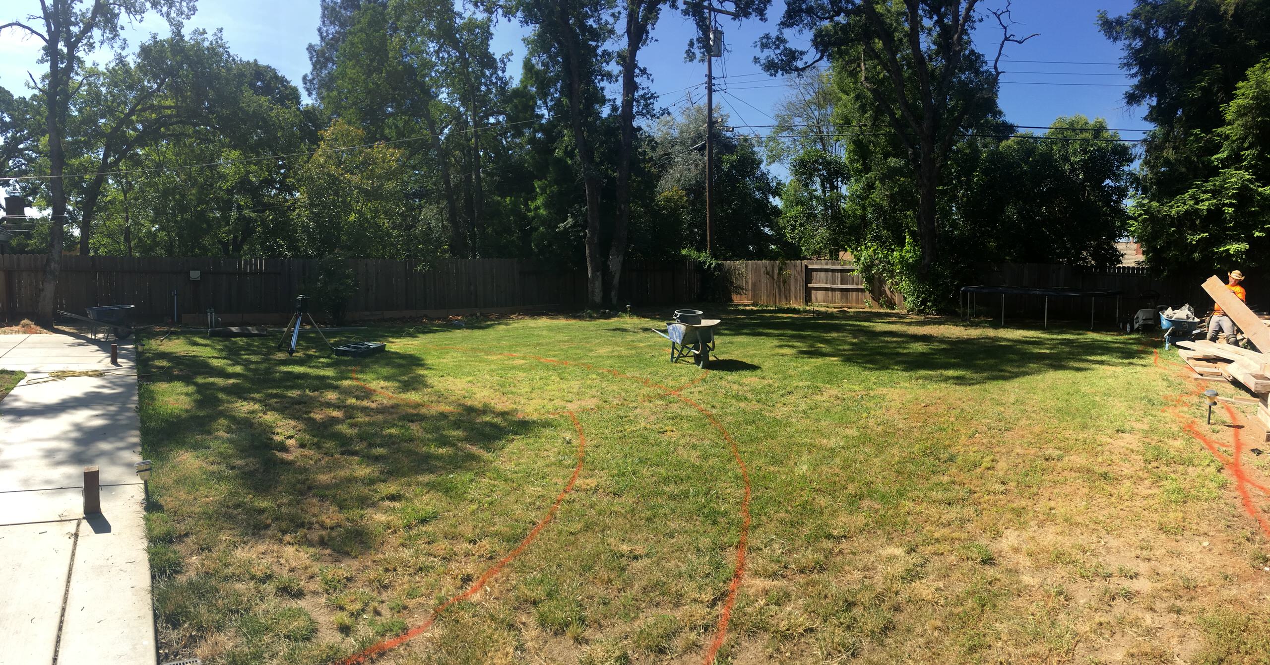 The Zimmerman's Backyard up Grade