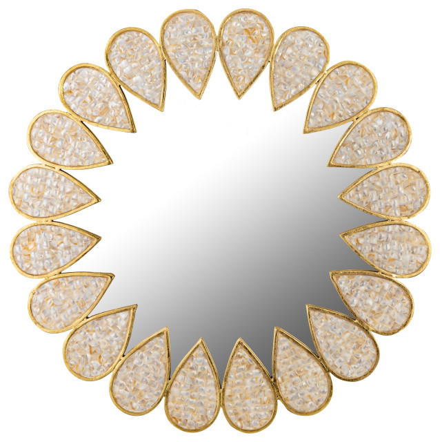 Zariah Petal Mirror Wall Mirrors by TOV Furniture Houzz