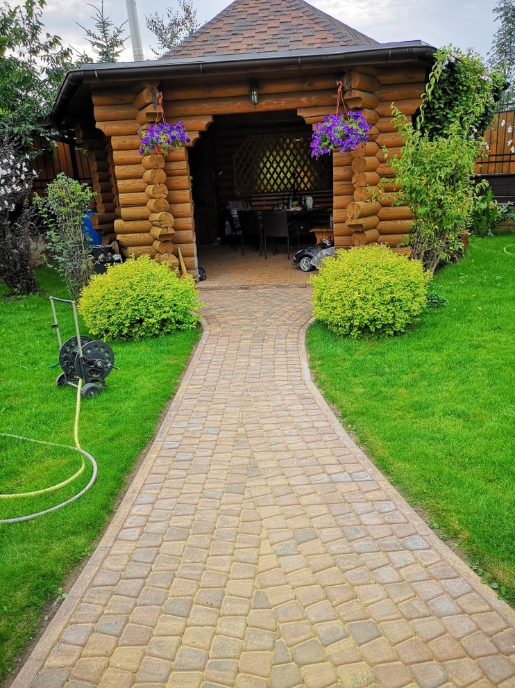 Укладка брусчатки пос. Новоглагольево