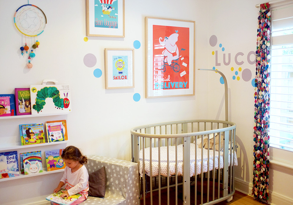 This is an example of a contemporary nursery in Melbourne.