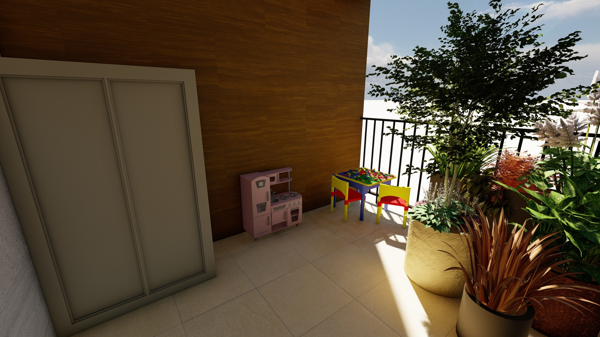 Una stanza all'aperto