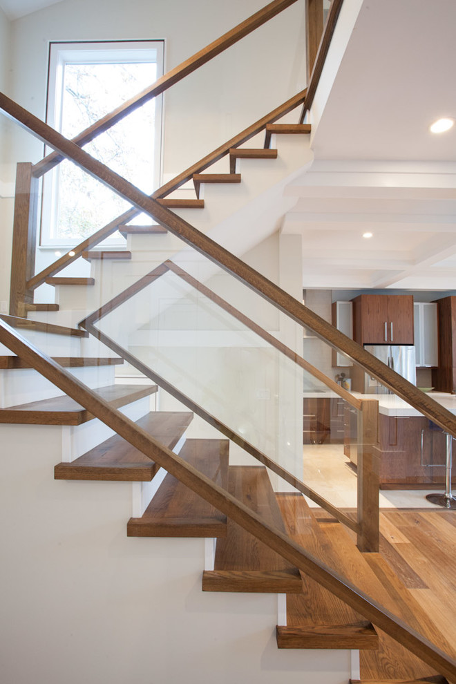 Photo of a transitional staircase in Vancouver.