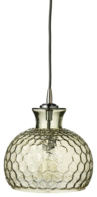 Clark Collection 10" Wide Taupe Jamie Young Glass Pendant