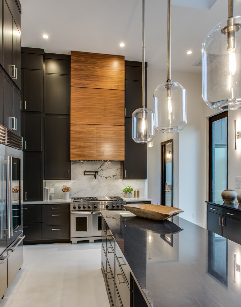 Moody Modern Farmhouse - Contemporary - Kitchen - Austin - by Hobbs ...