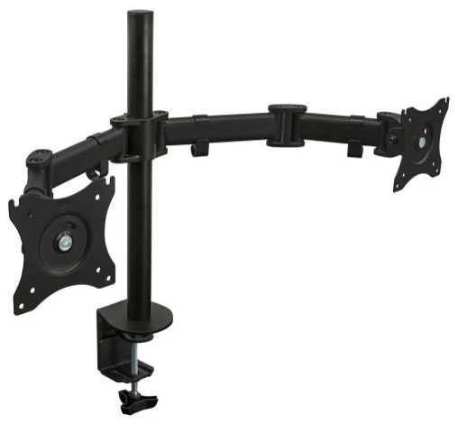 Mount-It! Dual Monitor Mount | Double Monitor Arm | Fits Two 17" to 27" Screens