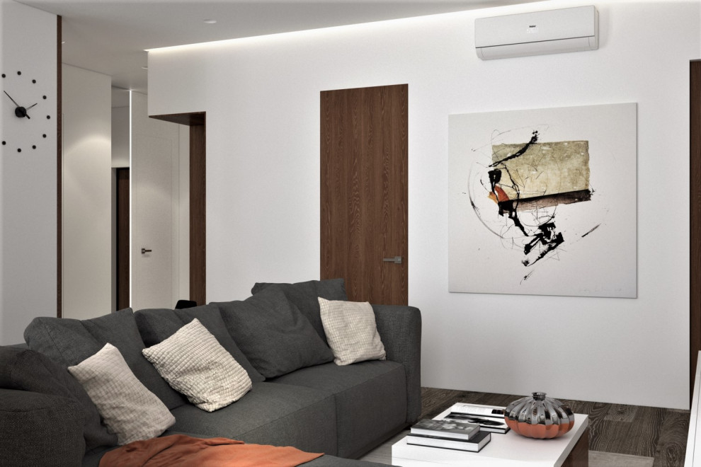 Монохромный с деревом