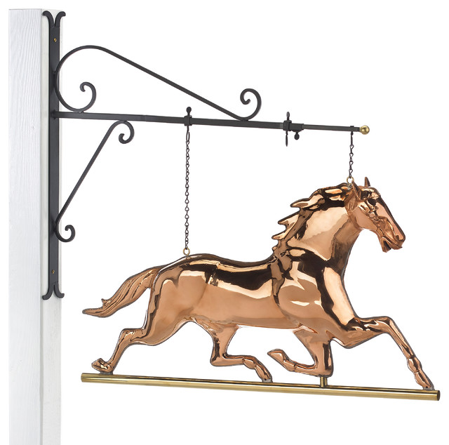 Horse Copper Hanging Wall Sculpture