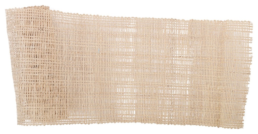 Eyelet Loom Natural Abaca Fibers Table Runner 72 Inches