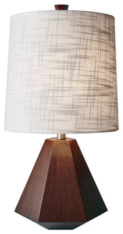 Adesso 1508 Grayson 1 Light 25"H Table Lamp - Walnut Birch Wood
