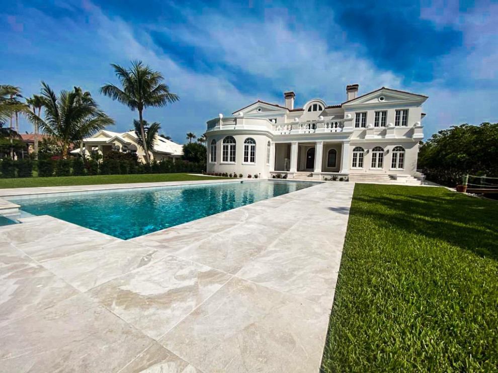 ROYAL BEIGE MARBLE - Pool - Other - by RW Stone & Tile | Houzz