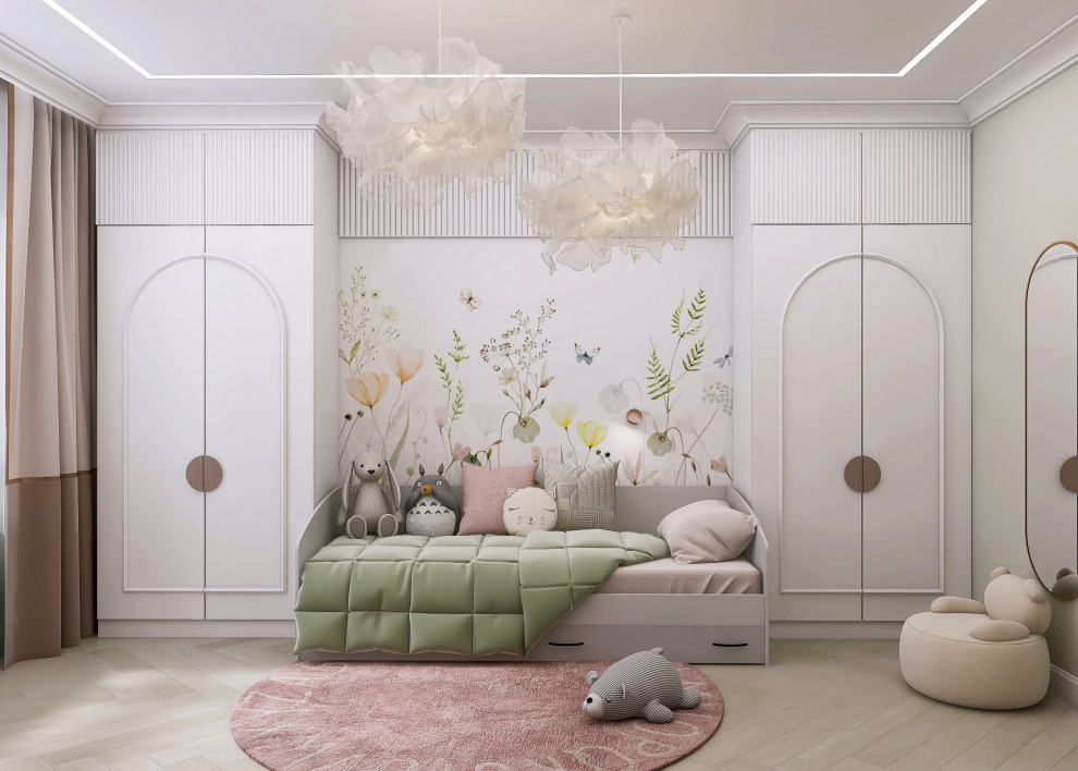 Проект детской 17м2 для девочки