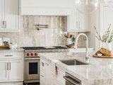 Transitional Kitchen by Delphinium Design